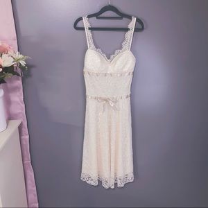 Alexia Admor Lace Corset Dress - Ivory - Small